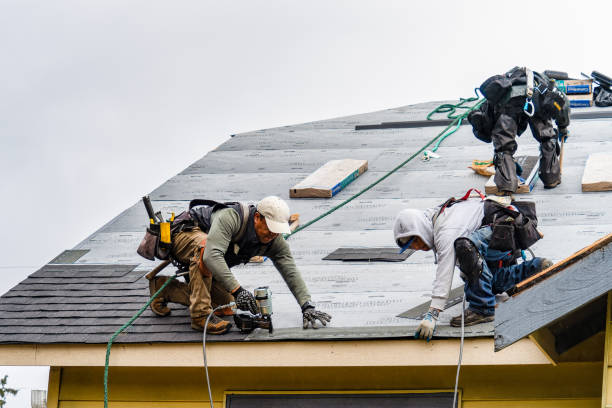 Professional Gutter Installation technician working in Chesapeake City, MD